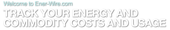 Track your energy and commodity costs and usage